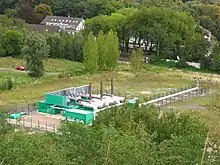 Grubengasgewinnungs- und -verwertungsanlage an den stillgelegten Schächten Hugo 1/4 in Gelsenkirchen