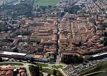 Guastalla Provinz Reggio Emilia, Luftaufnahme