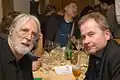 Preisverleihung Papierener Gustl 2013, v.&nbsp;l.&nbsp;n.&nbsp;r. die Regisseure Michael Haneke und Ulrich Seidl