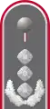 Dienstgradabzeichen eines Oberst i.&nbsp;G. auf Schulterklappe der Jacke des Dienstanzuges für Heeresuniformträger