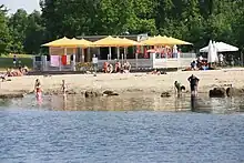 Offene Badestelle in der Nähe vom Campingplatz und Naherholungsgebiet