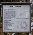 Infotafel auf der Vorburg
