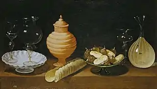 Juan van der Hamen y LeónStillleben mit Süßgebäck, Schalen und Gläsern, 1622, Öl auf Leinwand, 52 × 88&nbsp;cm, Museo del Prado, Madrid