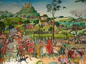 Staufer-Rundbild von Hans Kloss (Ausschnitt, 2002)