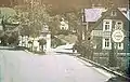 Haselbach, 1940er Jahre, wahrscheinlich 1942, im Hintergrund: Friedhofskapelle
