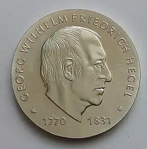 Münze zum 150.&nbsp;Todestag von G.&nbsp;W.&nbsp;F. Hegel