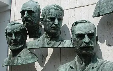 Die vier EuropäerHeine, Medin, Wickman, Landsteiner