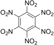 Struktur von Hexanitrobenzol