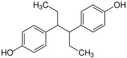 Strukturformel von Hexestrol
