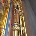 Neogotischer Flügelaltar, Hl. Franziskus