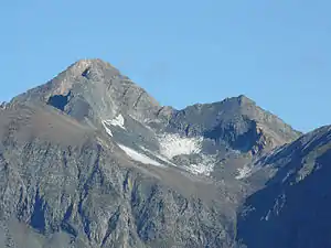 Das Nillkees im Jahr 2011 von Süden mit dem Hohen und Niederen Eichham