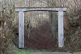 Der Eingang zum Hohlweg