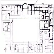 Plan der Villa des Theseus