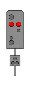 Lichthauptsignal Hp 0