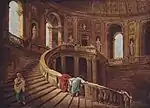 Treppe im Schloss von Caprarola, 2. Hälfte 18.&nbsp;Jh., Louvre