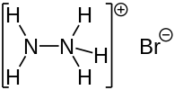 Strukturformel von Hydraziniumbromid