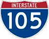 Straßenschild der I-105