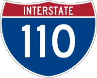 Straßenschild der I-110