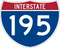Straßenschild der I-195