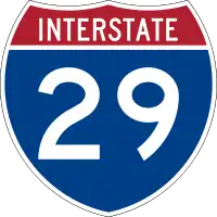Straßenschild der I-29