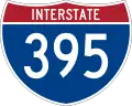 Straßenschild der I-395
