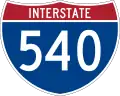 Straßenschild der I-540