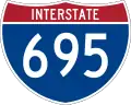Straßenschild der I-695