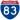 Straßenschild der I-83