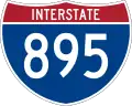 Straßenschild der I-895