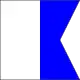 A im Flaggenalphabet