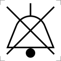 IEC&nbsp;60417-5576 mit einem Kreuz zur Negation