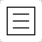 Alternative Darstellung des Symbols nach IEC 60417 mit umrahmtem Hamburger-Menü-Symbol