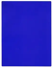 Yves Klein: Monochromie IKB 191.