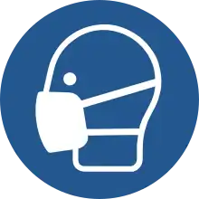 Gebotszeichen M016: Maske benutzen