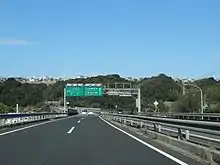 Übergang von Ibusuki Sky Line in die Kyūshū-Autobahn