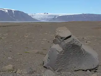 Langjökull und Hvítárvatn von der Kjölur aus