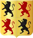 Wappen von Ilpendam als Teil der Hohen Herrlichkeit Purmerland und lpendam (Löwe)