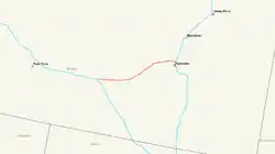 Streckenverlauf der Interstate 86