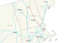 Streckenverlauf der Interstate 93