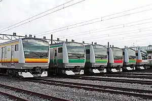 Triebzüge des Typs E233 für sechs verschiedene Tokioter Vorort- und Regionallinien