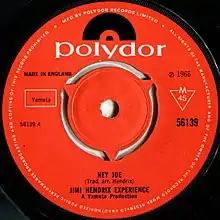 Single Hey Joe von Jimi Hendrix Experience, 1966