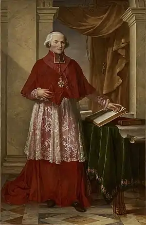 Der Kardinal Fesch, Erzbischof von Lyon, Großkaplan des Kaiserreiches
(Französisch: Le Cardinal Fesch, archevêque de Lyon, Grand aumônier de l'empire) (Charles Meynier)