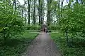 Denkmalquartier im Westteil (Barock) mit Hecke im Park