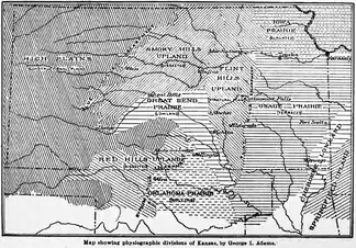Red Hills im südlichen Kansas und nördlichen Oklahoma