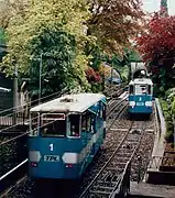 Die Standseilbahn Lugano–Bahnhof SBB vor dem Umbau