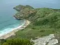 Kahuitara Point (Südspitze der Insel) vom Mont Hakepa aus gesehen