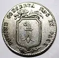 3 Batzen von 1810 des Kantons Basel, Wappenseite