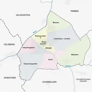 Quartiere von Chur