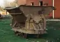 Kipplore in einem Torfwerk