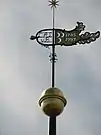 Wetterfahne mit Jahreszahlen 1785 und 1997